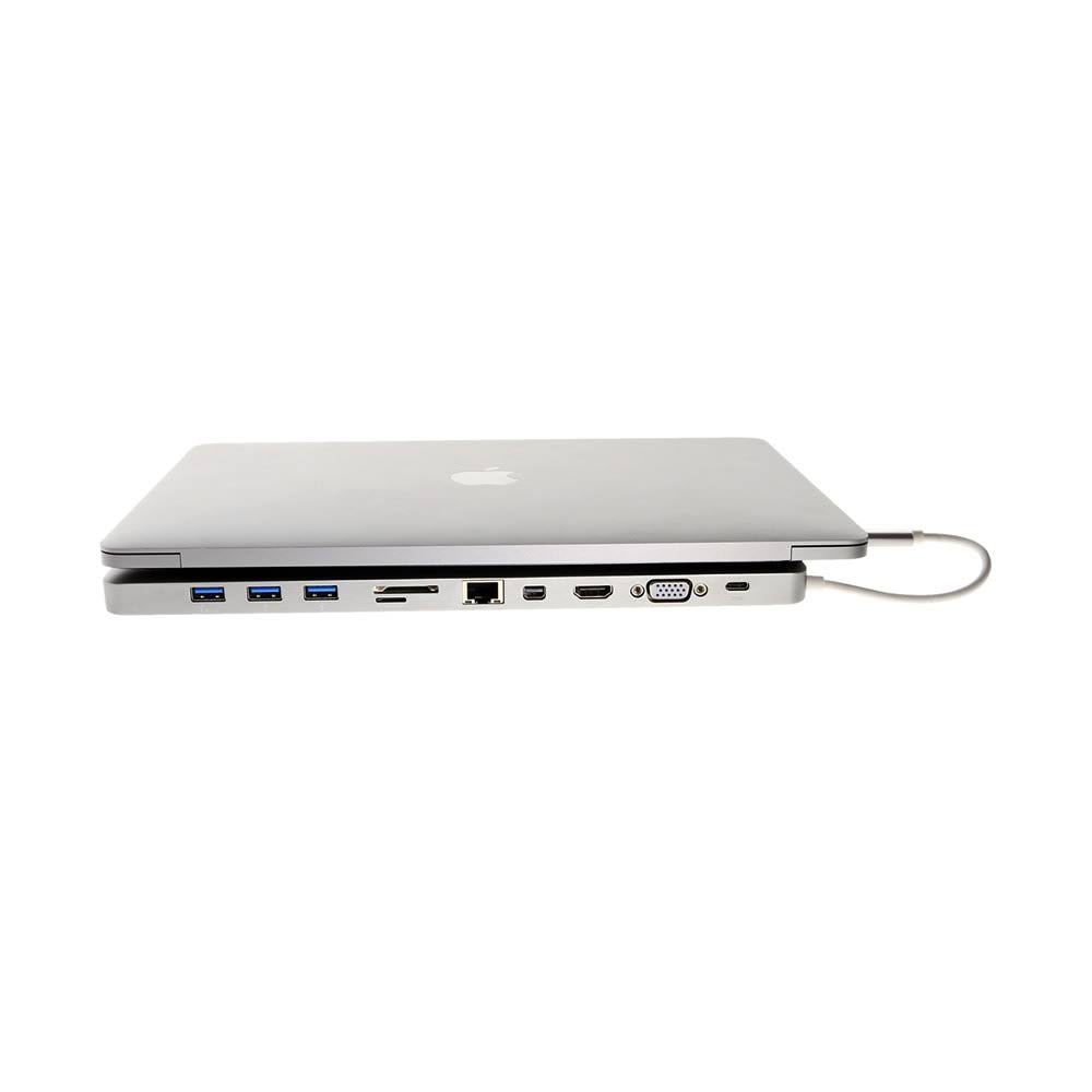Gearmo USB C PD Docking Station W/MULTI-PORT USB 3.1 Hub u0026 Display Aluminum