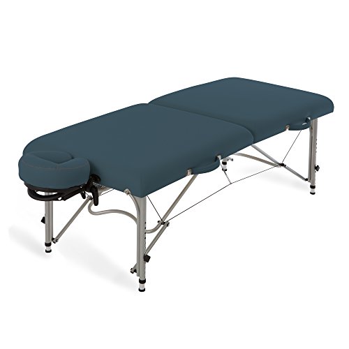 EARTHLITE Portable Massage Table LUNA - Ultra-Lightweight, Patented Aluminum Reiki Frame incl. Flex-Rest Face Cradle & Carry Case (29lb)