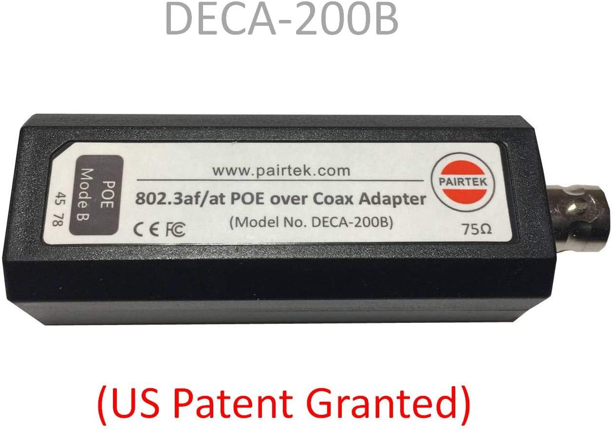 POE-Over-Coax Adapter Kit (DECA-200) - Twin Pack - by PAIRTEK
