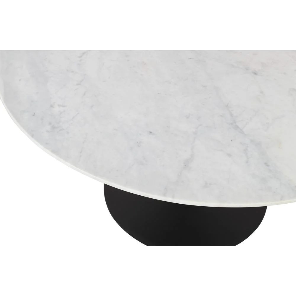 Jofran Rowan 42" Modern Luxury Pedestal Round Marble Dining Table
