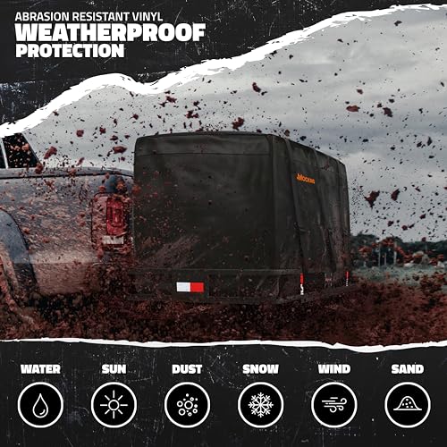 Mockins 40 Cubic Ft. Cargo Carrier Bag & 70"x30"x6" Folding Trailer Hitch Cargo Carrier Bundle