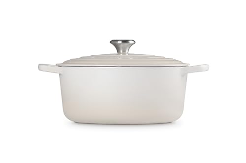 Le Creuset Enameled Cast Iron Signature Round Dutch Oven, 7.25 qt., Meringue