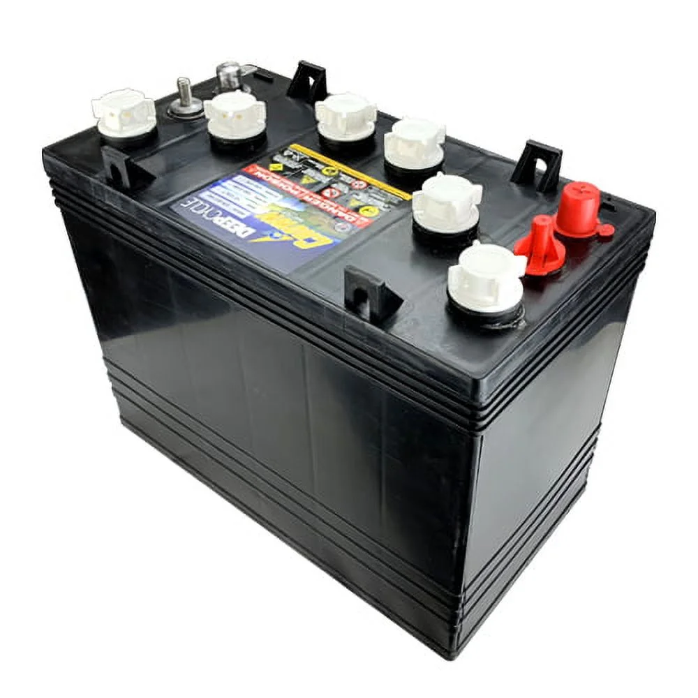 4 Pack, 48V - 12 Volt Golf Cart Batteries - Crown Battery T-1275 Club Car EzGo