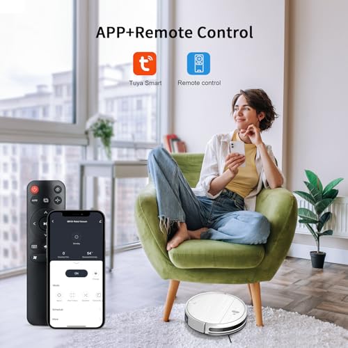 MAMNV Robot Vacuum and Mop, 11500 Pa Suction, 3-in-1 Robotic Vacuum with Smart LiDAR Navigation, 70 Day Self-Emptying,160 Min Runtime