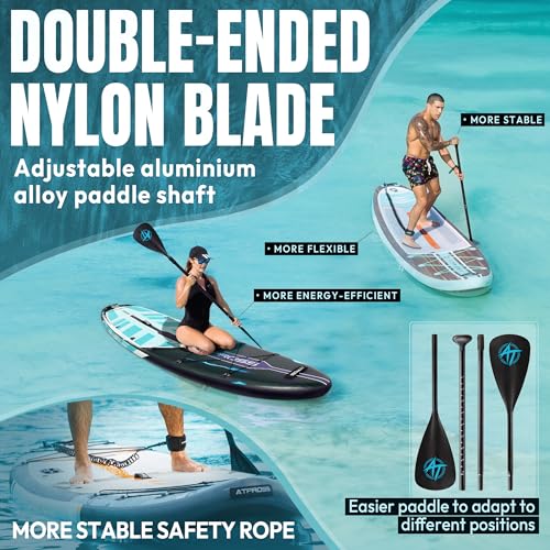 11'6"x35" Inflatable Stand Up Paddle Board 450LBS Weight Capacity Extra Wide Non-Slip Stable Deck Adult SUP