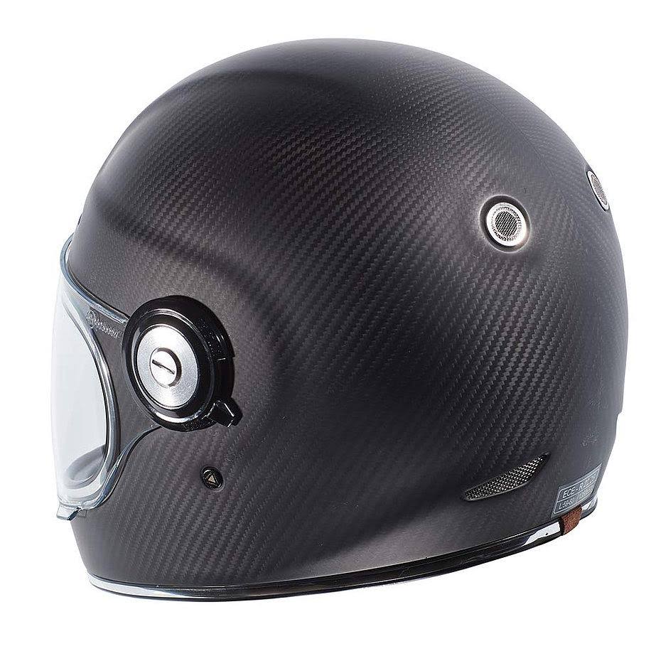 Torc T-1 Retro Full Face Helmet - Gloss Carbon Fiber