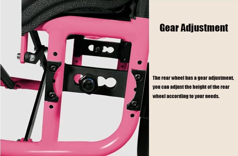 Self Propelled Manual Wheelchair Super Lightweight Folding Aluminium Frame Wheelchair w/Armrest Swing Leg Rest Comfortable Ergonomic Sport Wheelchair