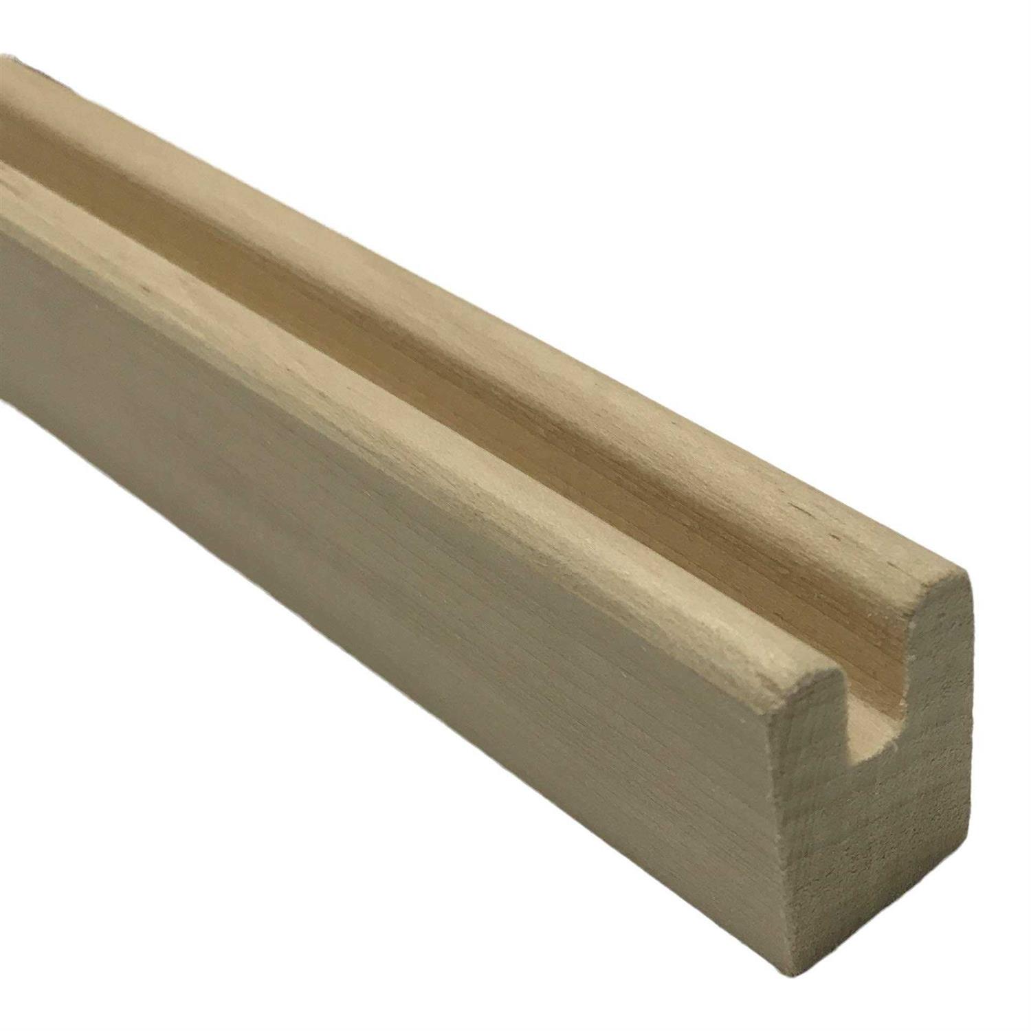 Poplar U-Channel framing Stock. Great for Stained Glass Work - Shop Hardware Tools Online Store