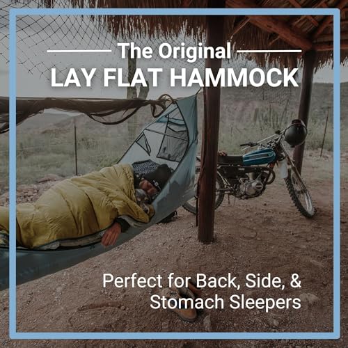 Haven Tents Lay Flat Hammock Tent - Waterproof Tent & Camping Hammock with Mosquito Net - Includes Insulated Pad and Rainfly - Haven Tent, Haven XL