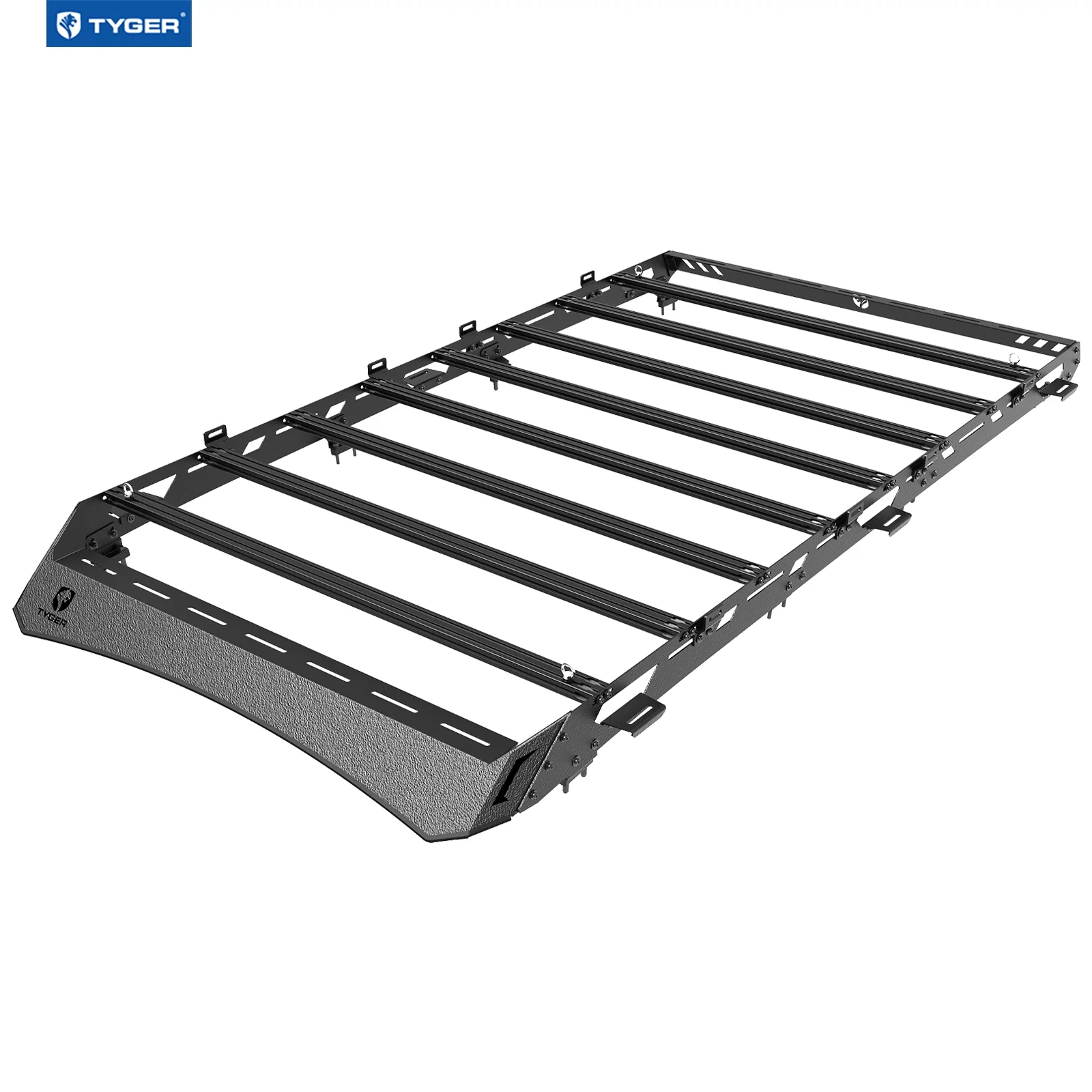 Tyger Auto Platform Style Roof Rack Compatible with 2010-2024 Toyota 4Runner | Cargo Storage Carrier for Outdoors Gear| Paintable Accent Inserts to