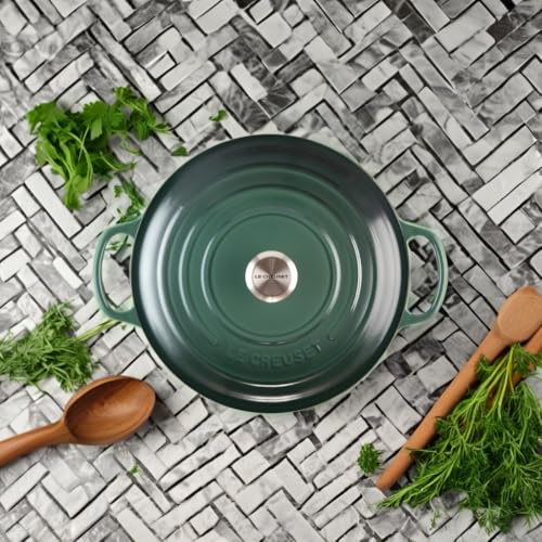 Le Creuset Enameled Cast Iron Signature Round Dutch Oven, 5.5 qt., Cerise