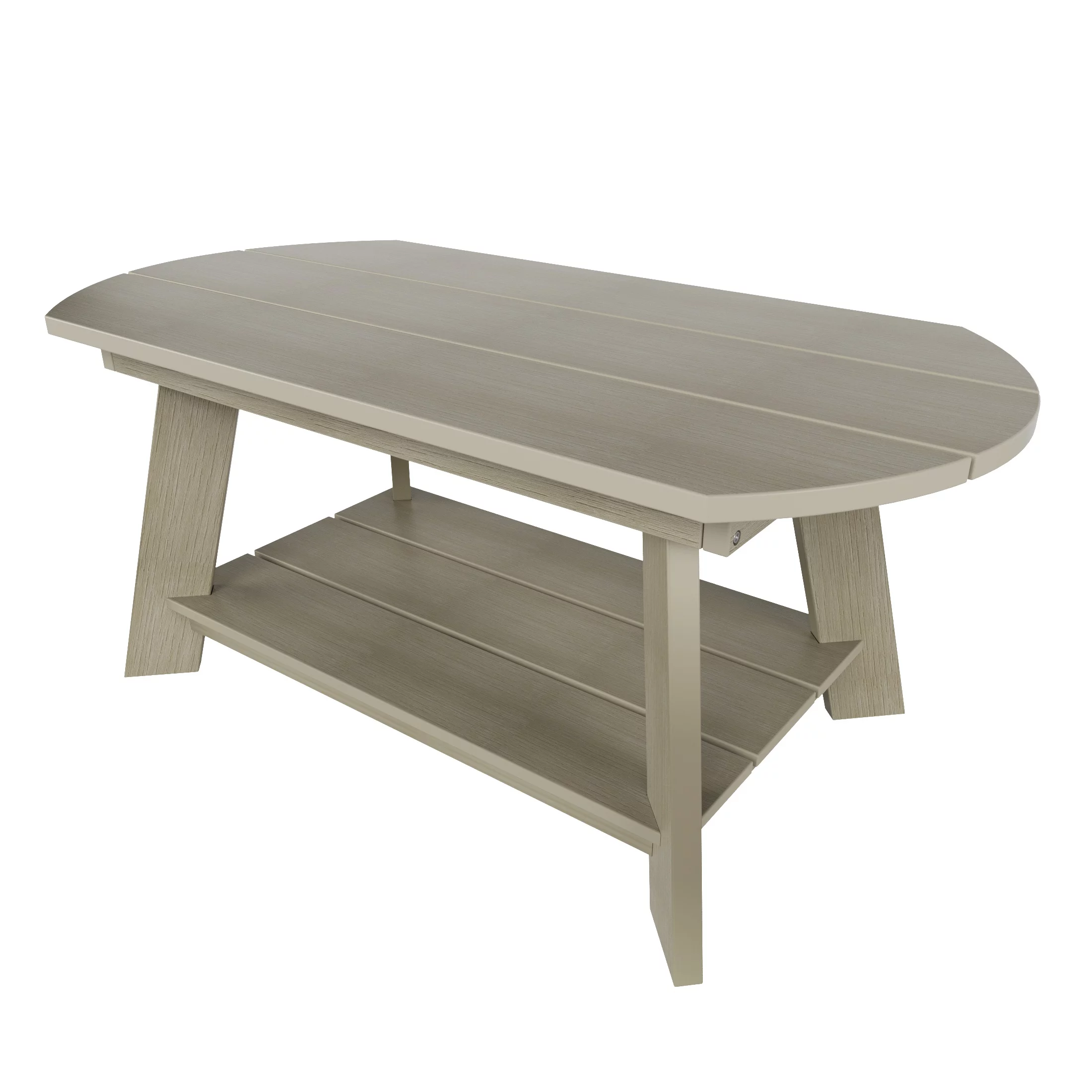 WestinTrends Tuscany 3-Piece HIPS Outdoor Adirondack Coffee Table and Two Side Table Set, Weathered Gray - Curated Treasures Market