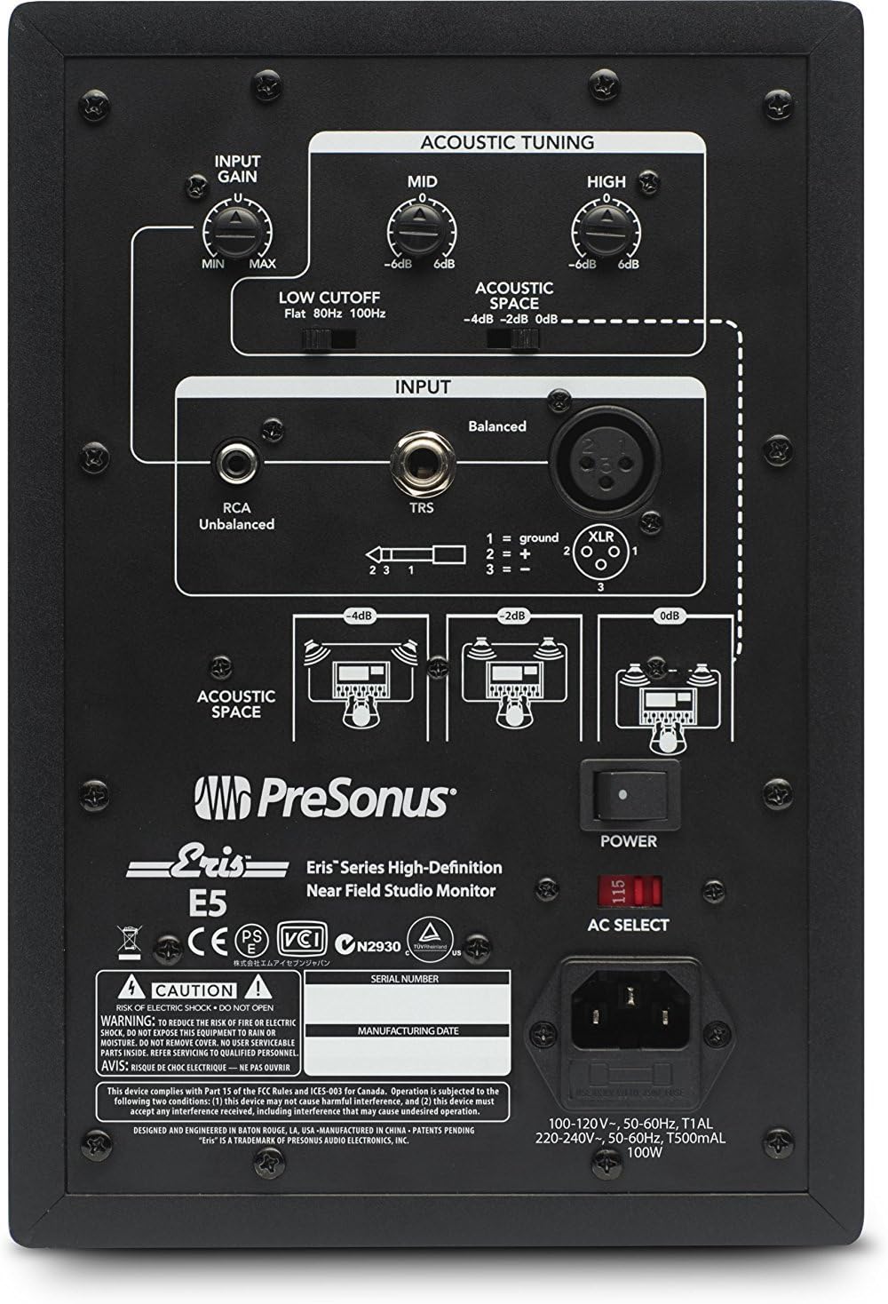 PreSonus AudioBox 96 Audio Interface (May Vary Blue or Black) Full Studio Bundle with Studio One Artist Software Pack with Eris 4.5 BT Pair Studio