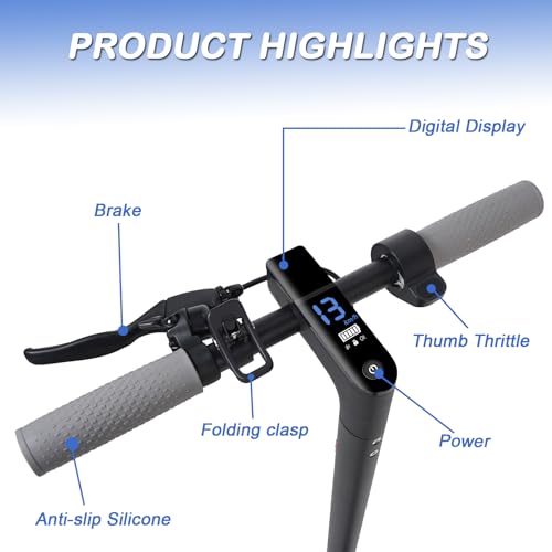 Electric Scooter, Powerful 350W Adult Electric Scooter, Up to 19Mph and 8.5" Solid Tires