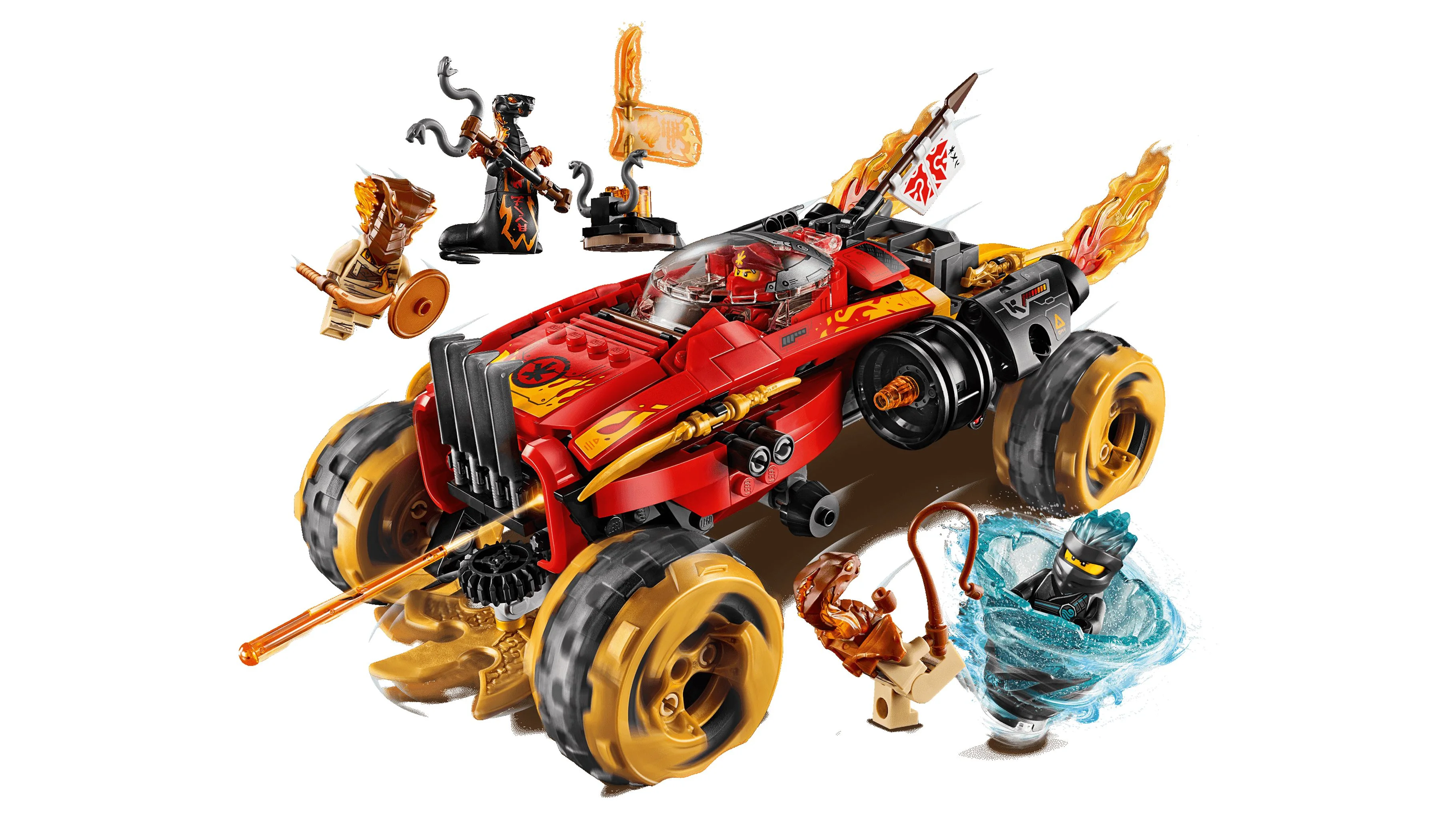 LEGO Ninjago Katana 4x4 70675 Ninja Toy Truck Building Kit (450 Pieces)