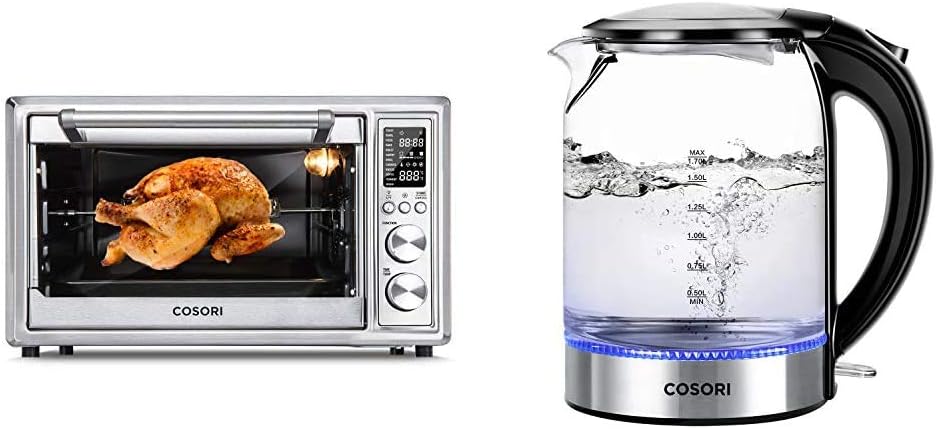 COSORI 12-in-1 Air Fryer Toaster Oven Convection Roaster with Rotisserie & Dehydrator, 30L