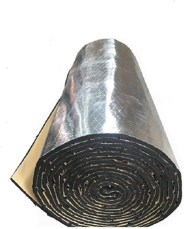 VPABES Car Noise Aluminum Heat Sound Deadening Insulation Mat, Heat Shield Thermal Sound Insulation Proofing Deadener Mat