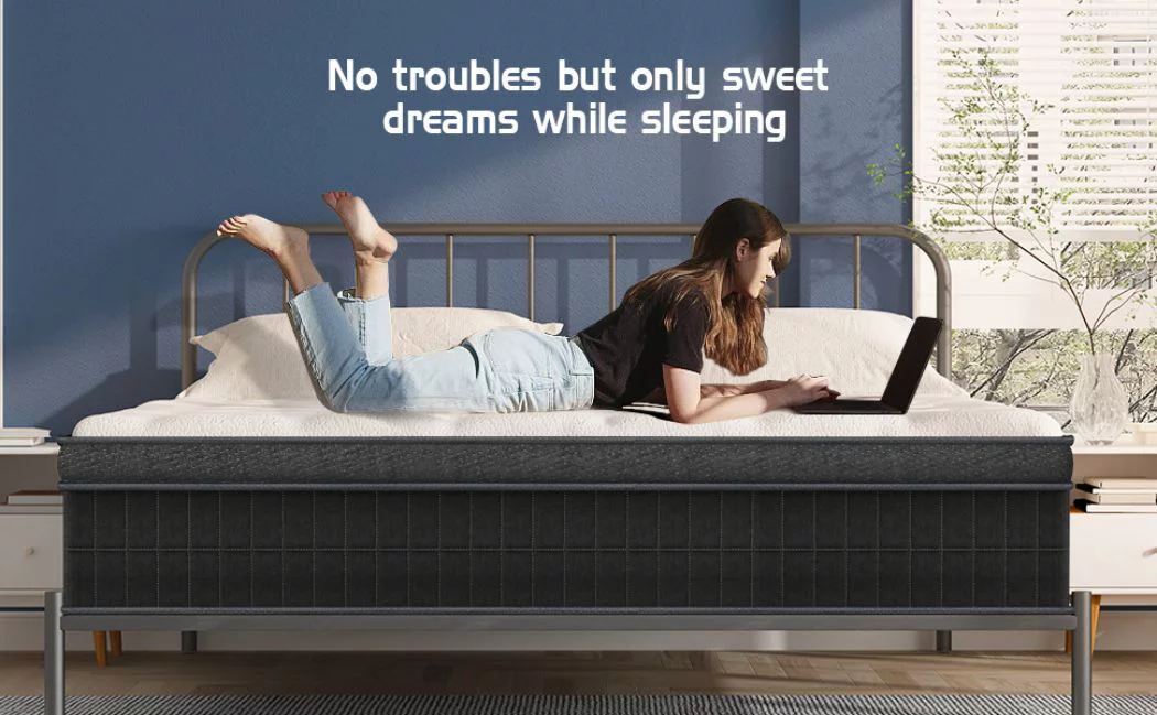 10 inch Queen Mattress, Hybrid Mattresses Medium Firm in a Box