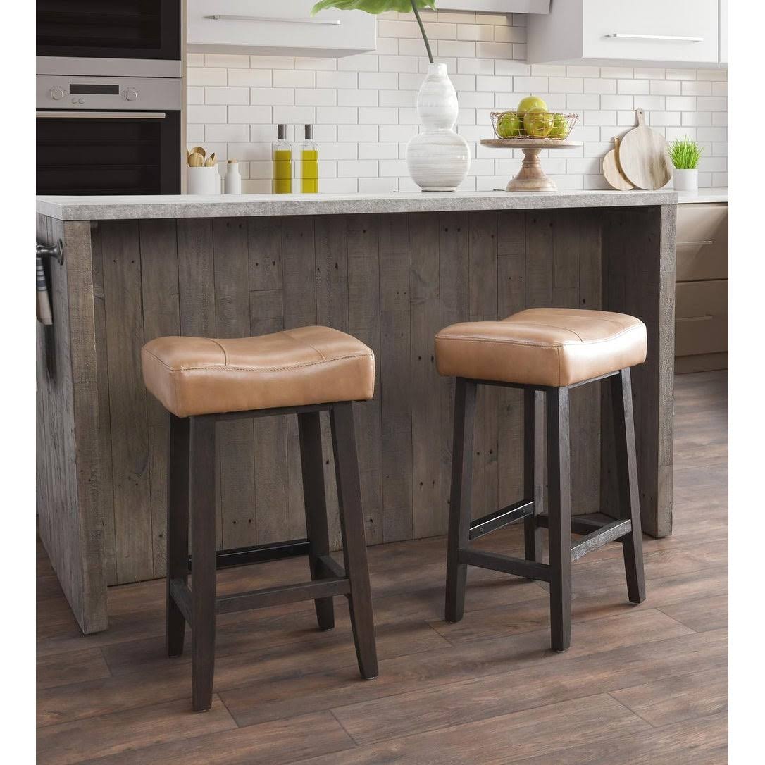 Kosas Home Lauri Backless Counterstool 26x22 Camel Beige