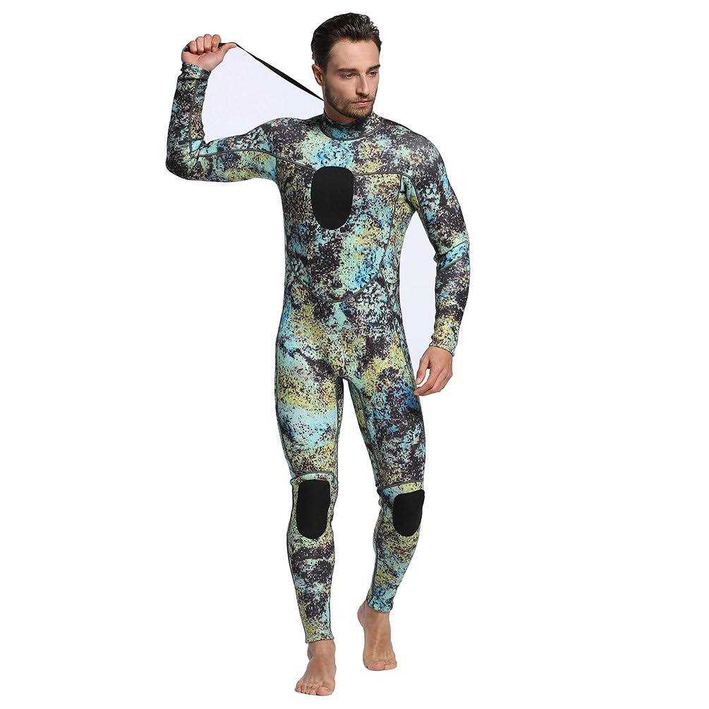 Dyung Tec Wetsuits Mens 3mm Camo Neoprene Scuba Diving Unisex One Piece Sport Skin Spearfishing Full Suit - Sports Supplies Online Store
