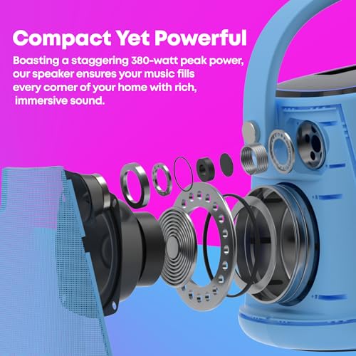 Karaoke Machine for Adults, with Lyrics Display, Smart Portable Big Bluetooth Speaker 2 Wireless Microphones