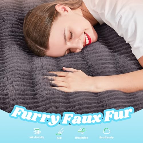 Hobestluk 3 in 1 Bean Bag Chair Giant Bean Bag Chairs Convertible Bean Bag Floor Cushion with Machine Washable Cover