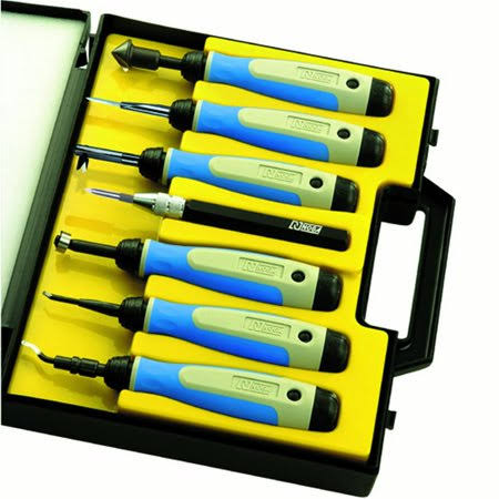 Noga SP7700 - Complete Deburring Tool Set (7 pcs.)