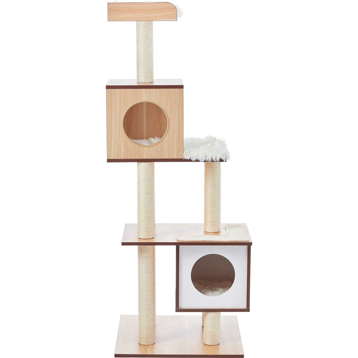 Frisco 62-in Modern Cat Tree Condo - Pet Supplies online store