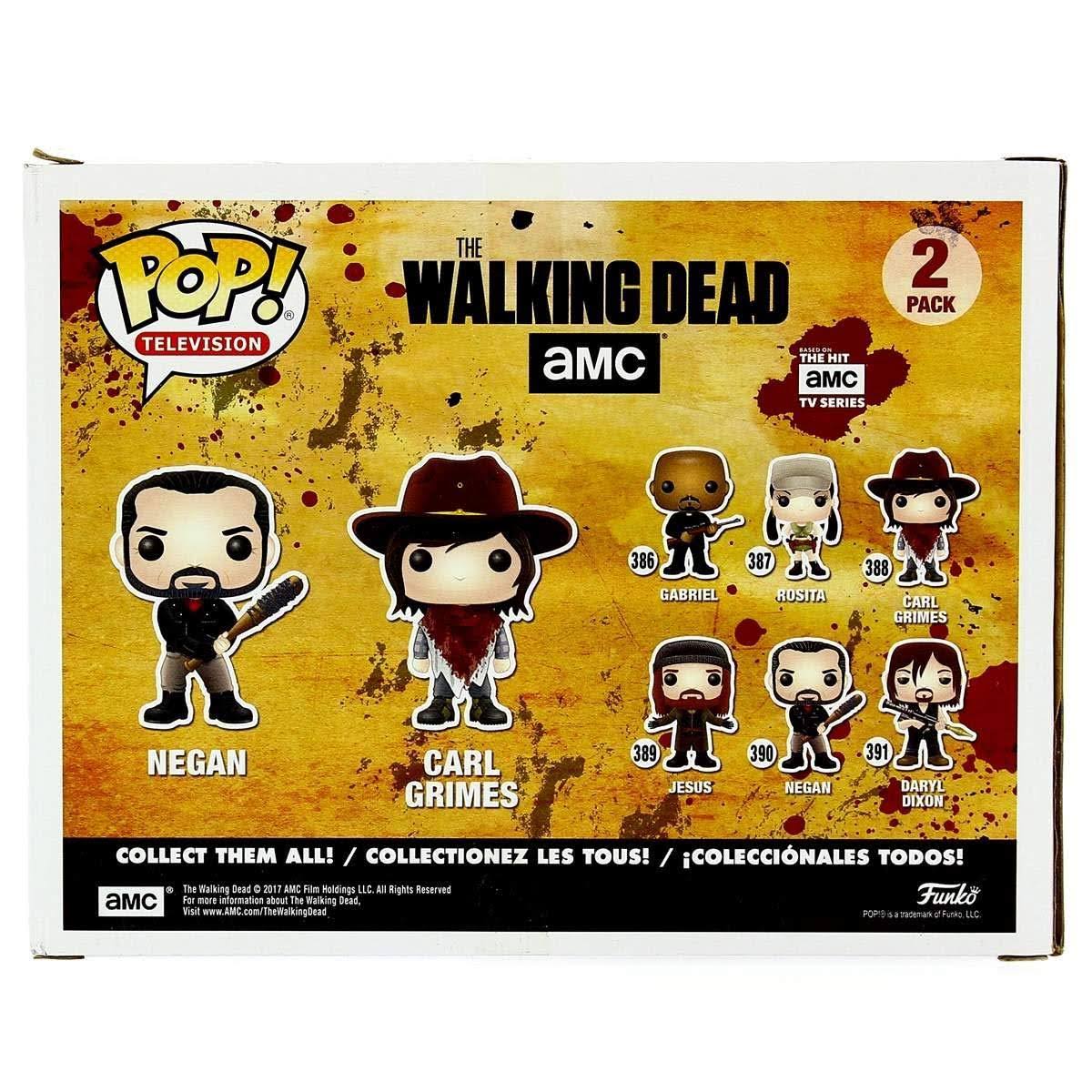 The Walking Dead Pop! Vinyl 2 Pack - Negan and Carl Grimes Funko
