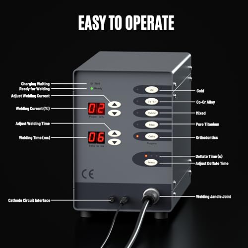 Automatic Jewelry Welder, CNC Spot Welder Machine 110V 100W, Pulse Argon Arc Permanent Jewelry Welding Kit