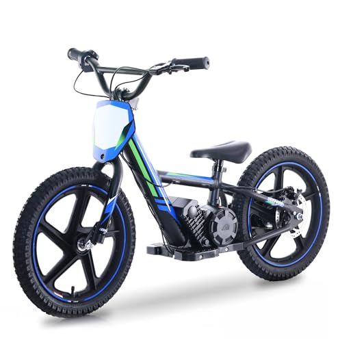 OLALA Electric Dirt Bike for Kids Aged 3-6, 170W Racing Grade Electric Motorcycle, New Aluminum Frame with 2 Power Modes, 24V Detachable Battery