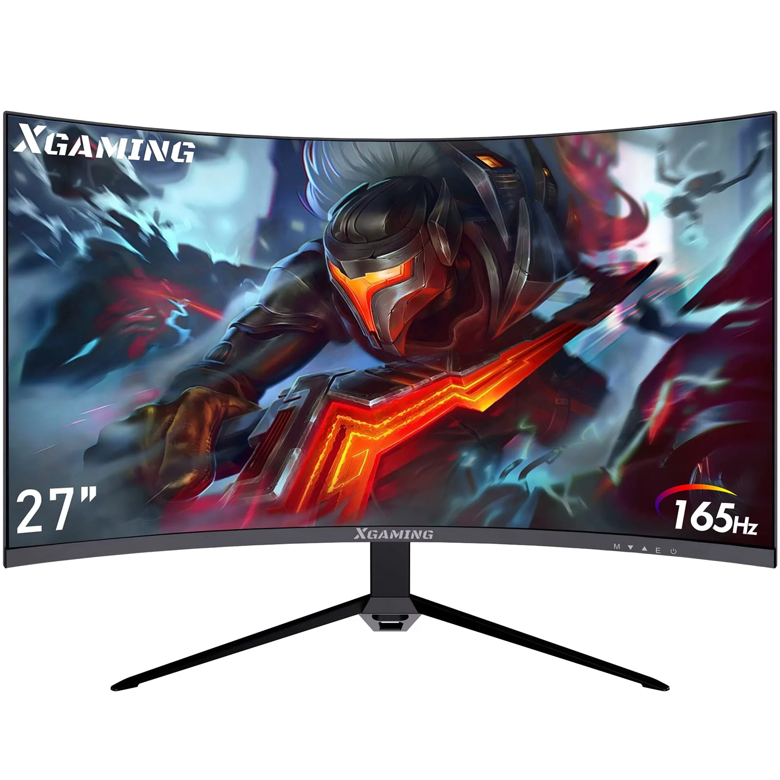 Xgaming 27-inch 165Hz/144Hz Curved Gaming Monitor, Ultra Wide 16:9 1440p PC Monitor for Laptop with 2*Speakers, 1ms AMD