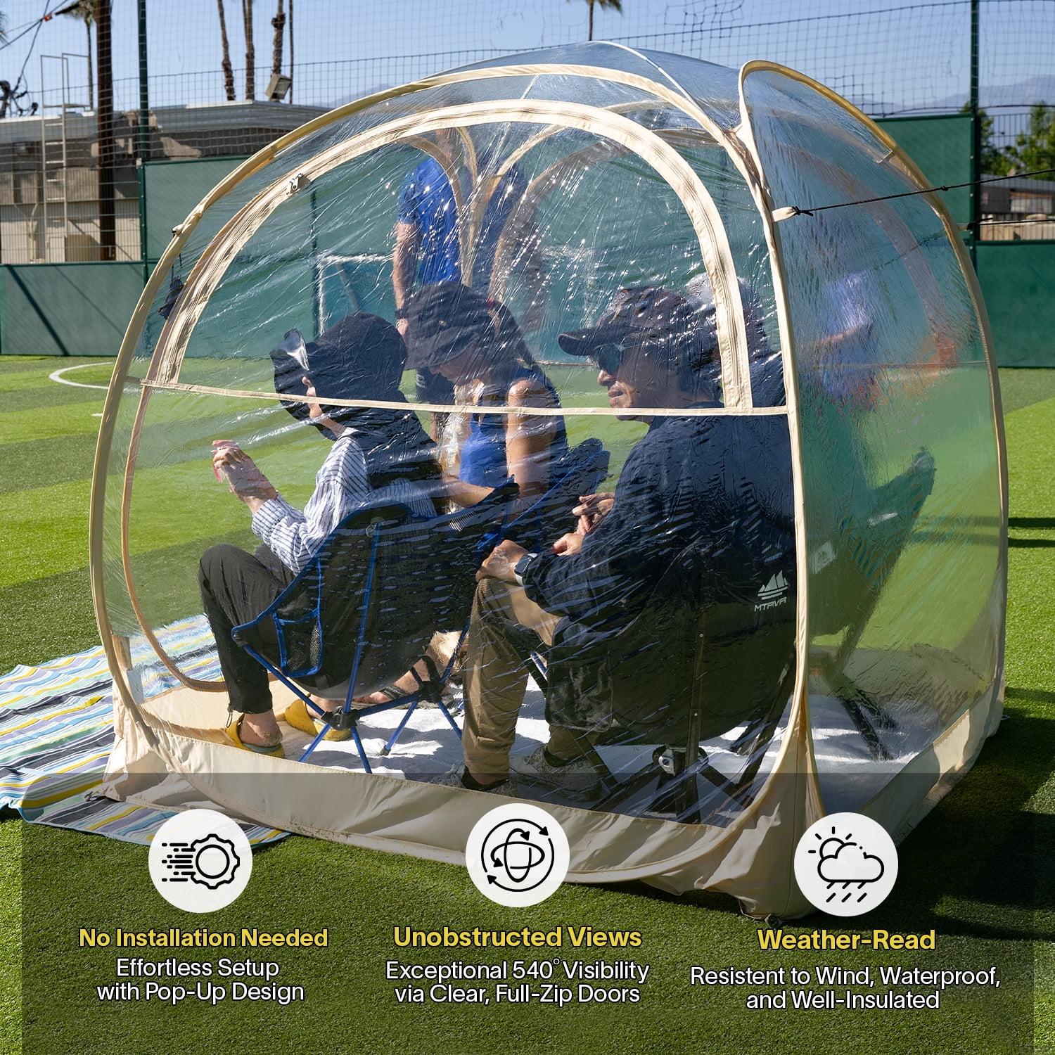 Pop-Up Weatherproof Sport Pod Tent for Camping, Fishing, and Shelter