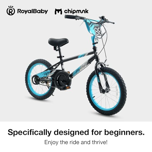 Chipmunk Kids Bike Toddlers 12 14 16 18 Inch Wheel Bicycle Beginners Boys Girls Ages 3-11 Years, Multiple Color Options