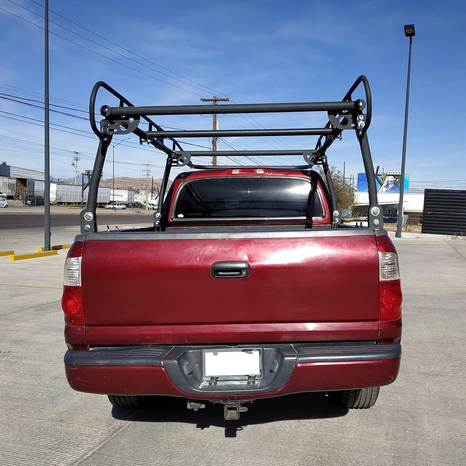 Boshishu 1000 Lb Adjustable Full Size Bed Truck Ladder Rack Pick Up Lumber Kayak Utility,Fast delivery, simple installation, support adaptation query