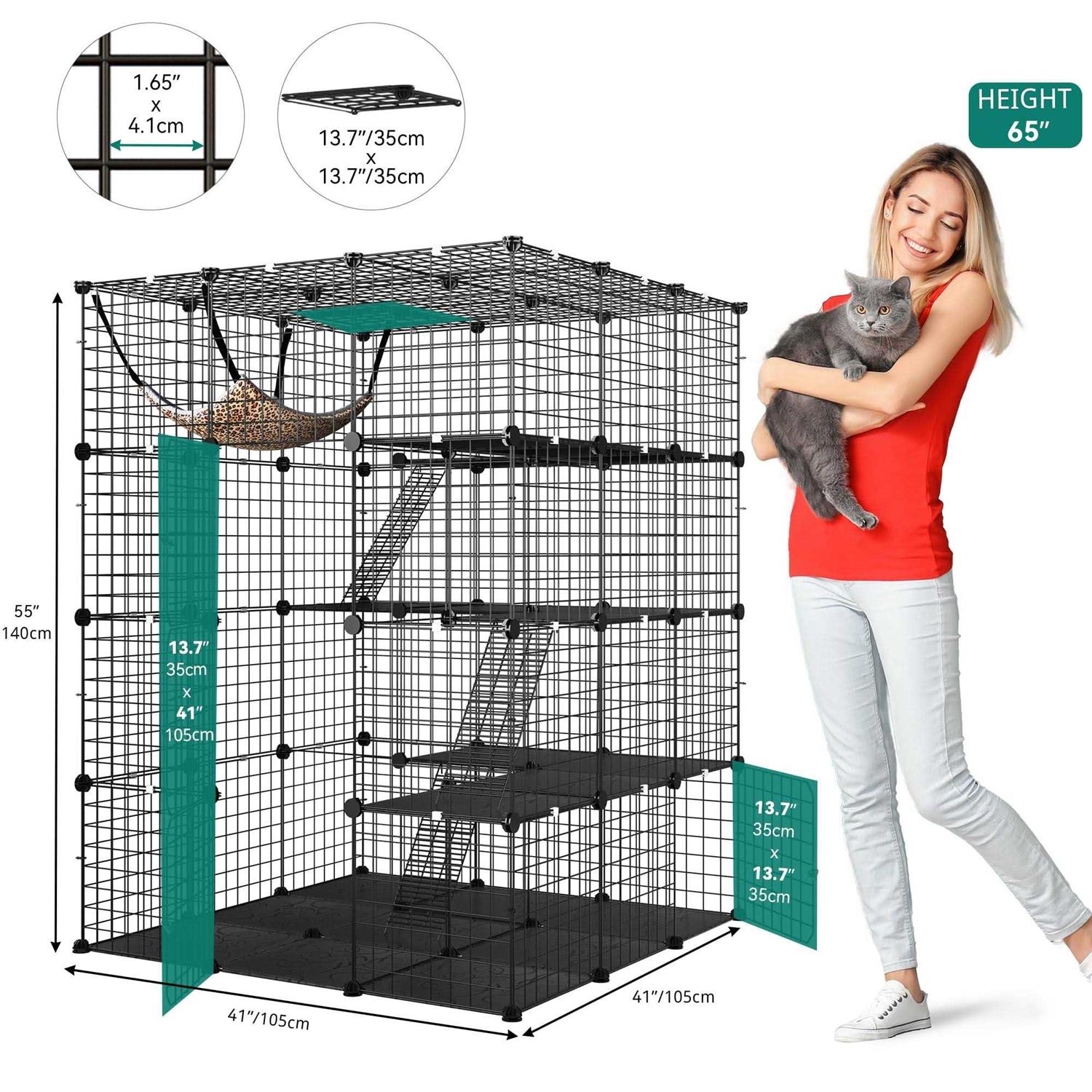 YITAHOME 4 Tier Cat Hammock Cat Enclosure - Pet Supplies online store