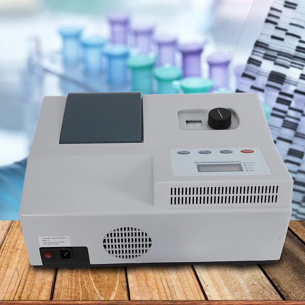 Spectrophotometer Spectrometer 721 LDC Digital Lab Equipment 350-1020nm Wave