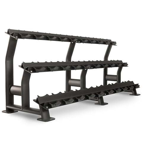 XMARK Dumbbell Weights Sets, 5-50lb and 5-75lb Dumbbell Sets, No Odor, Urethane Dumbbells, Commercial Gym and Home Gym Equipment
