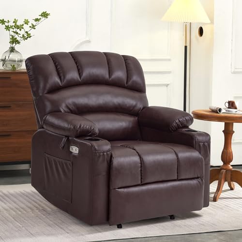 MCombo Oversized Power Lift Recliner Chair for Elderly, Lift Chair with Heat and Massage, Lift Recliner for Big and Tall, Cup Holders