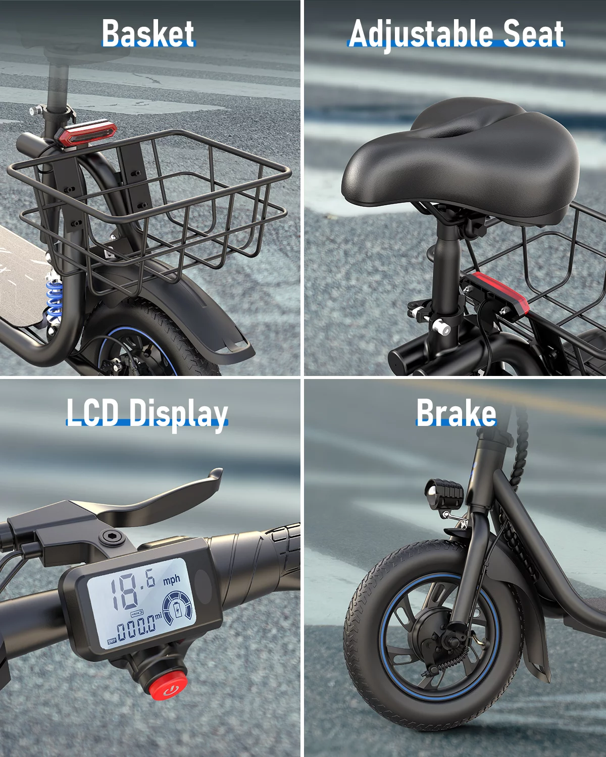 URBANMAX C1 Pro Electric Scooter Adults with Dual Shock Absorbers Up to 25 Miles 18.6MPH 450W Powerful Motor Folding Scooter Electric for Adults with