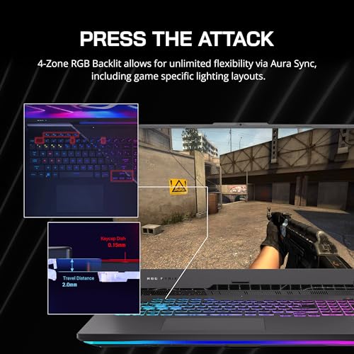 ASUS ROG Strix G17 17.3" QHD 240Hz Gaming Laptop, AMD Ryzen 9-7845HX, 64GB DDR5, 2TB PCIe SSD, NVIDIA GeForce RTX 4060, RGB Backlit Keyboard