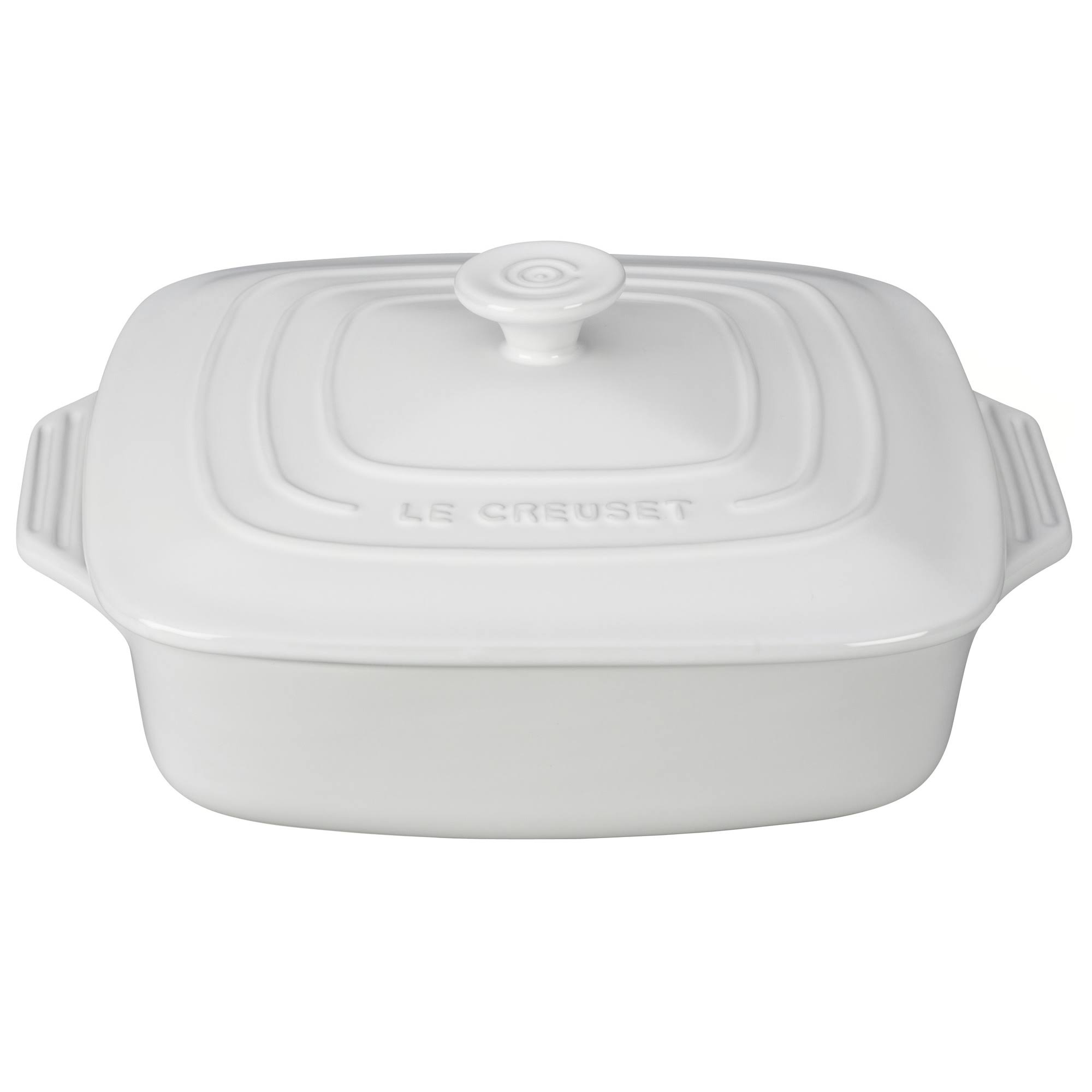 Le Creuset Stoneware Covered Square Casserole, 9.5-Inch, Cerise