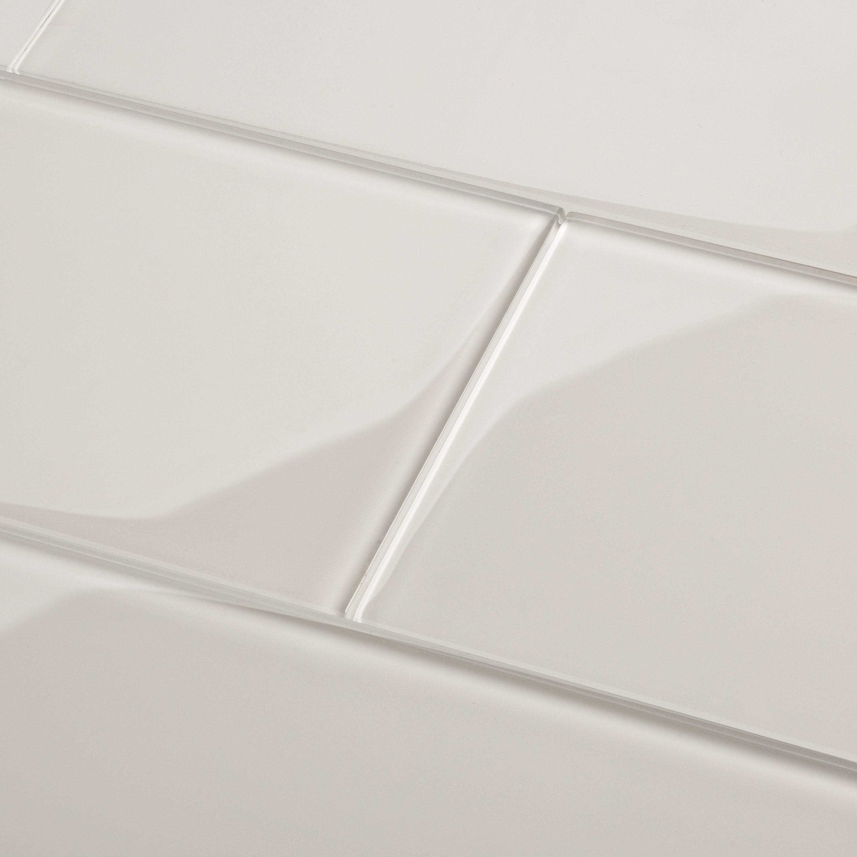 Giorbello Agreeable Gray 6x12 Glass Subway Tiles - 5 Sq. ft. Case