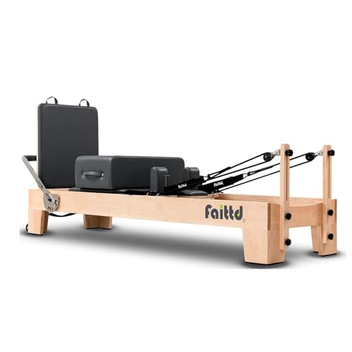 Pilates Reformer,Pilates Reformer Equipment with Reformer Accessories, Reformer Box, Padded Jump Board, Reformer Pilates Machine for Home Workouts