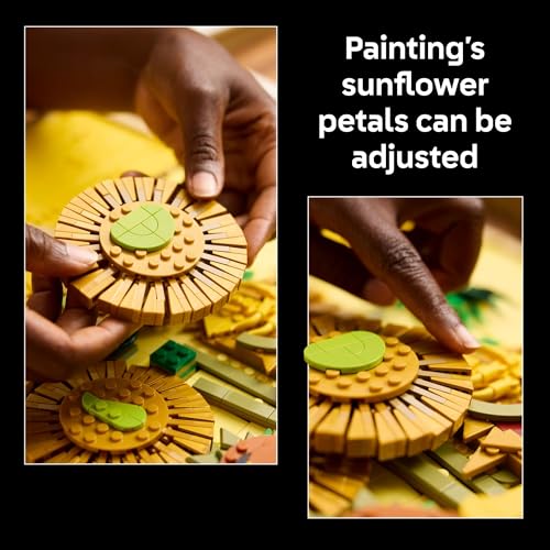 LEGO Art Vincent Van Gogh &ndash; Sunflowers Building Set for Adults - Home Decor Idea - Brick Built Painting - Creative Activity Gift for Adults