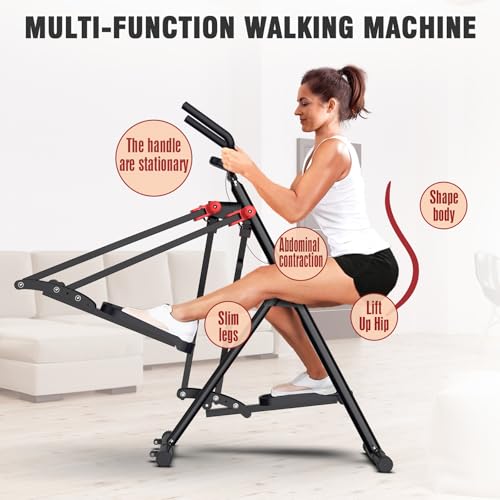 Air Walk Elliptical Glider Machine,Ellipse Home Cross-Training Arm/Leg Cardio Workout Machine for Senior & Adult