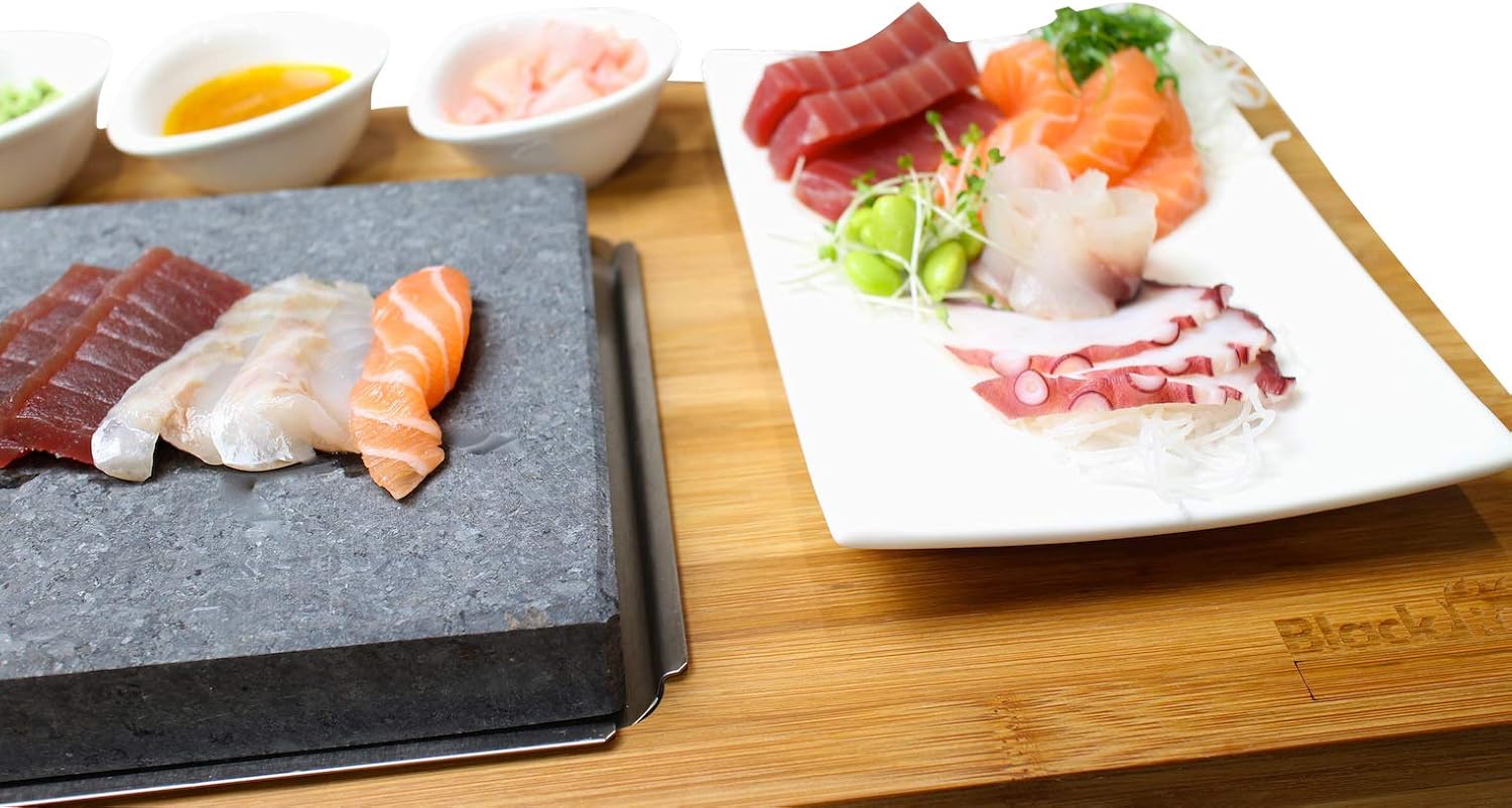 Black Rock Grill Steak On The Stone Set, Hot Rock Grill Table Top Lava Cooking Stone