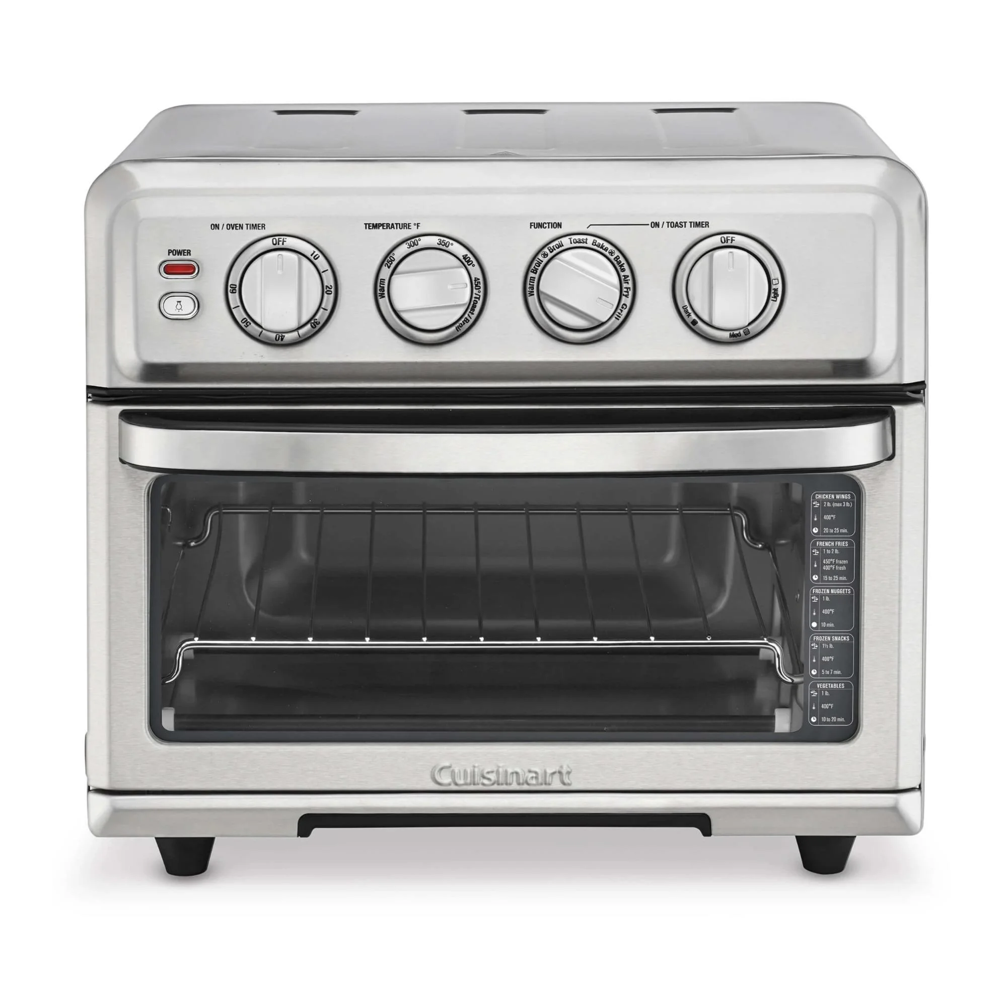 Cuisinart Airfryer Toaster Oven with Grill (Stainless Steel) with Book and Mitt