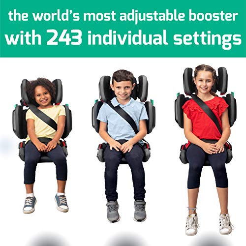 mifold hifold fit-and-fold Highback Booster Seat, – Adjustable Narrow, Foldable Booster Car Seat for Everyday, Travel