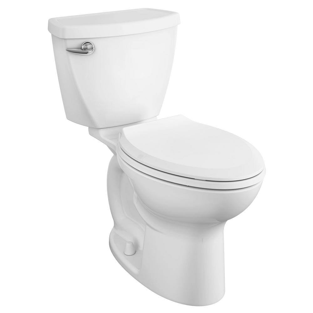 American Standard Cadet 3 FloWise Tall Height 2-Piece 1.28 GPF Single Flush Elongated Toilet in White with Slow Close Seat (4-Pack) - Megean